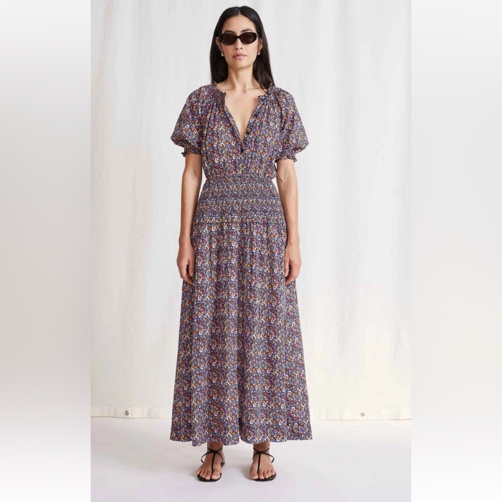 Apiece Apart Marca Maxi Dress, Bettina Floral Print, Small